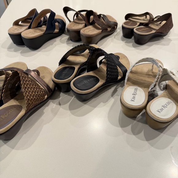 Kim Rogers Sandle Bundle 6 Pairs Size 6 - Picture 2 of 4